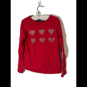 Red‎ Valentines shirt size 8 girls